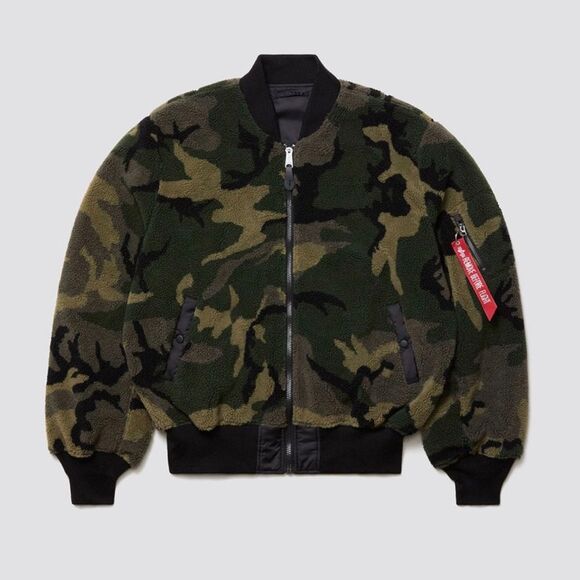 Alpha Industries L-2B Sherpa Camo Bomber Jacket
